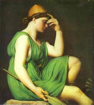 讓 奧古斯特 多米尼尅 安格爾 Odysseus. Study for the Triumph of Homer 讓 奧古斯特 多米尼尅 安格爾 Odysseus. Study for the Triumph of Homer